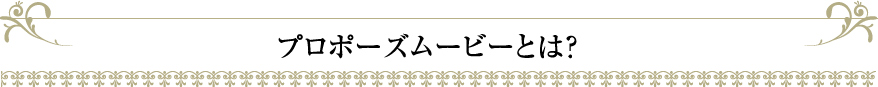 プロポーズムービーとは